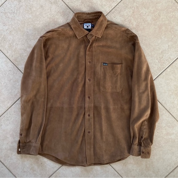 Faconnable Other - Men's Faconnable Brown Suede Shirt